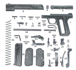 Le pistolet FN/COLT 1903.