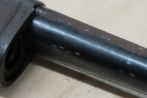 Winchester 94, vue du méplat sous le canon.