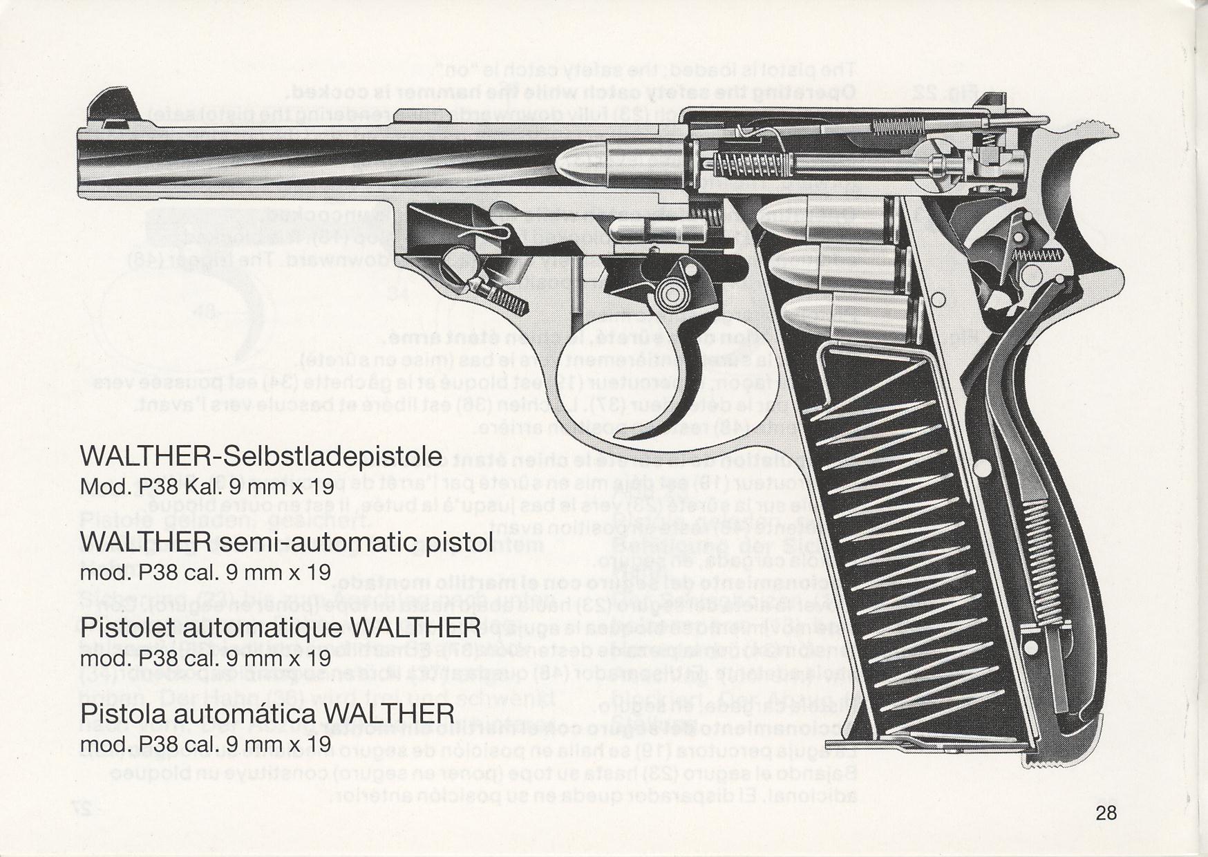 Walther p38 чертежи